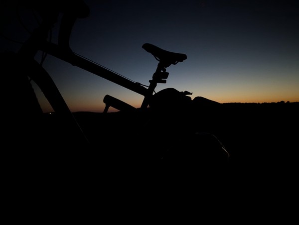 Bicycle by sunset